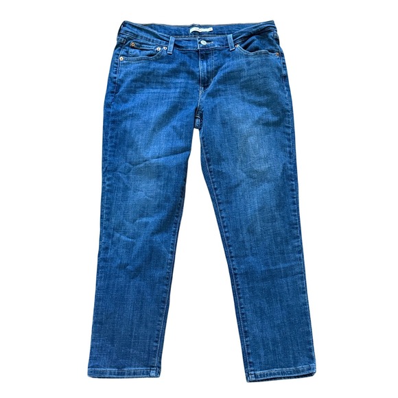 Levi's Denim - Levis Boyfriend Jeans Womens 31 Medium Wash Blue Denim Straight Leg Stretch